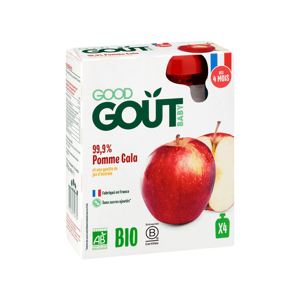 Good Gout Pomme Gala 4 x 85gr.