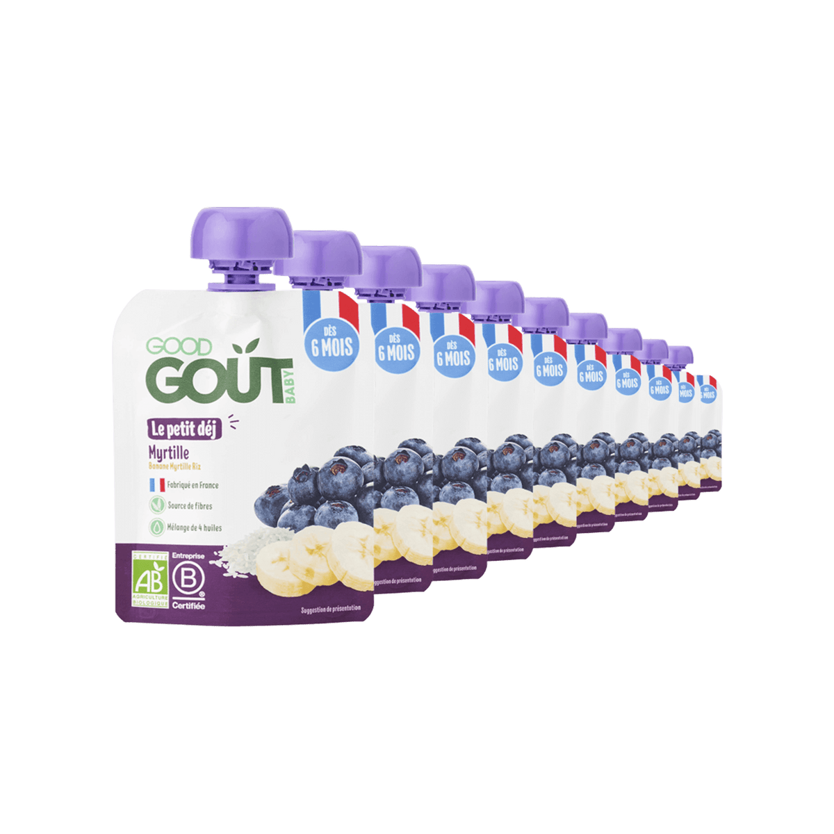 Good Gout Le petit déj myrtille 10 x 70gr.