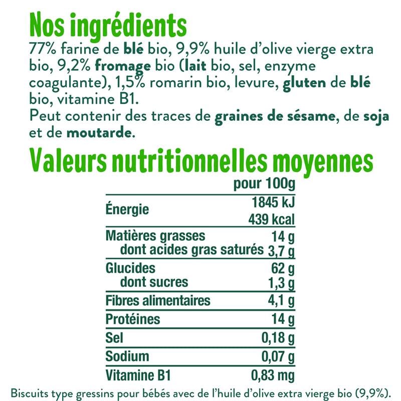 Good Gout Mini-baguettes au fromage et au romarin