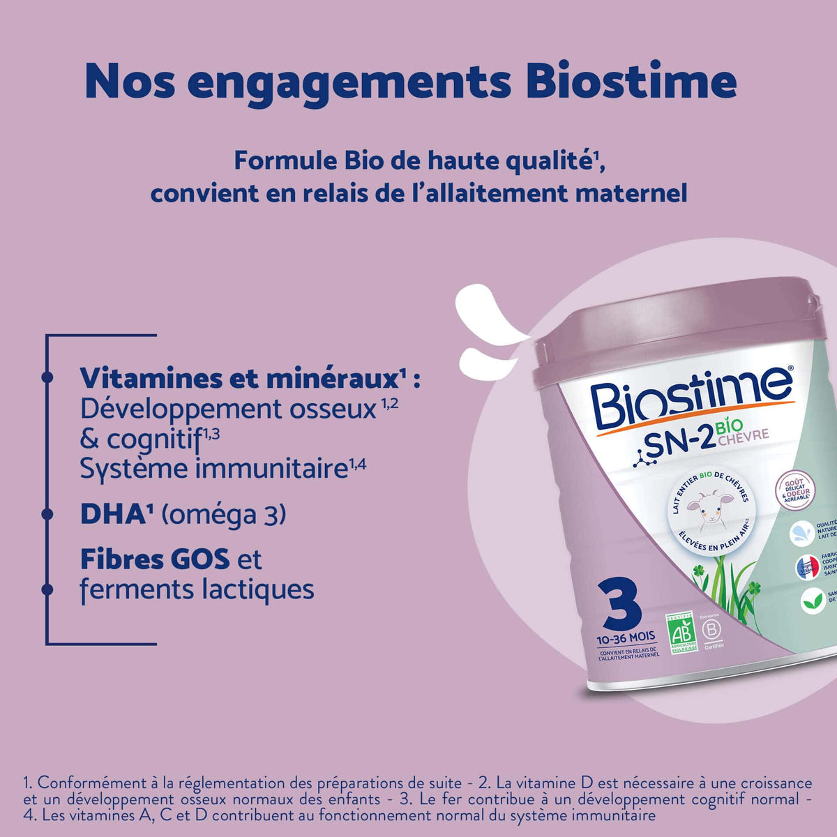 Biostime Biostime Lait de Chèvre 3ème âge
