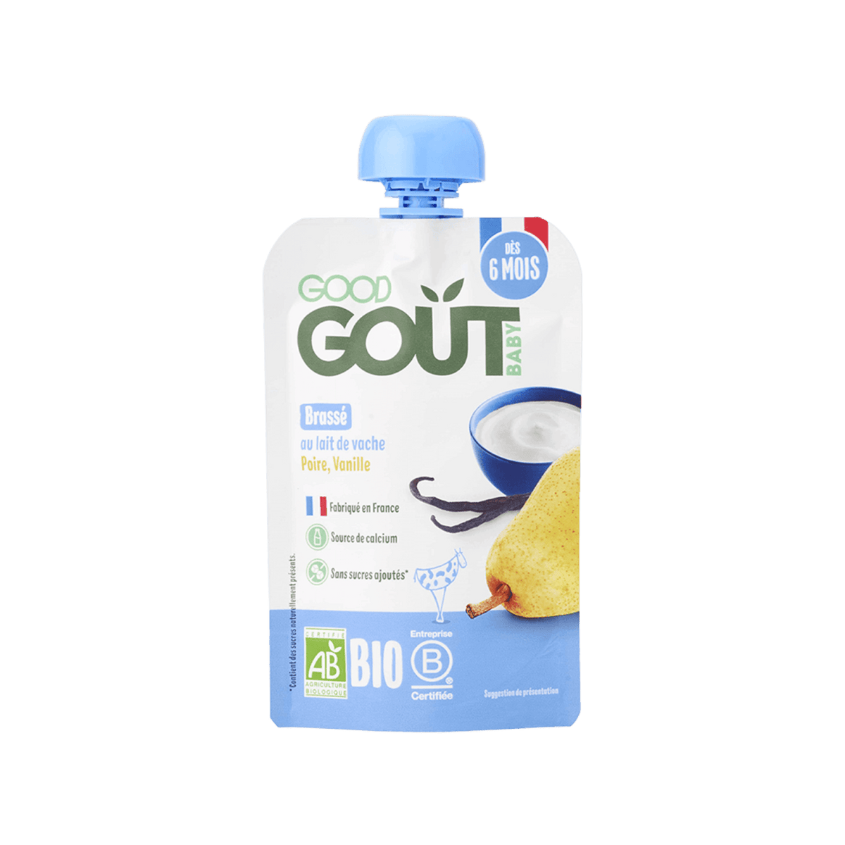 Good Gout Brassé au lait de vache poire vanille