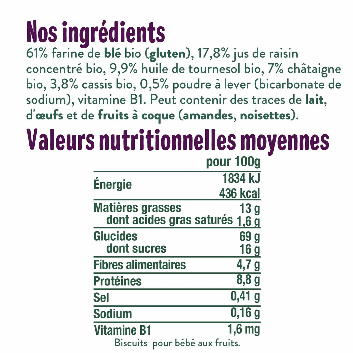 Good Gout Les biscuits des bois