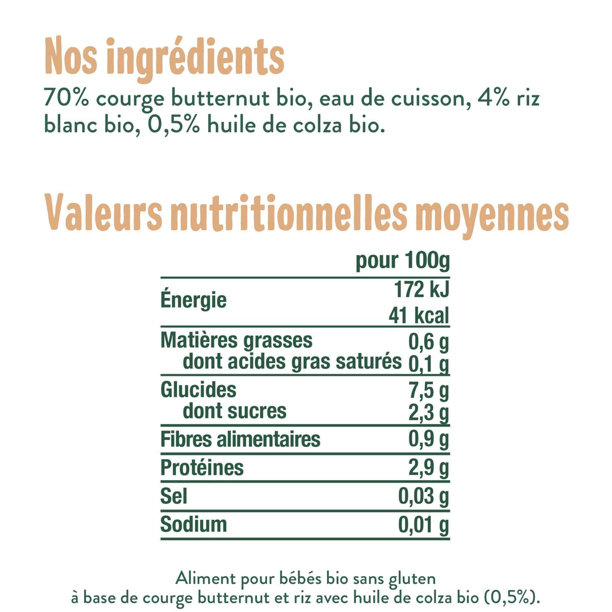 Good Gout Mes premières purées butternut