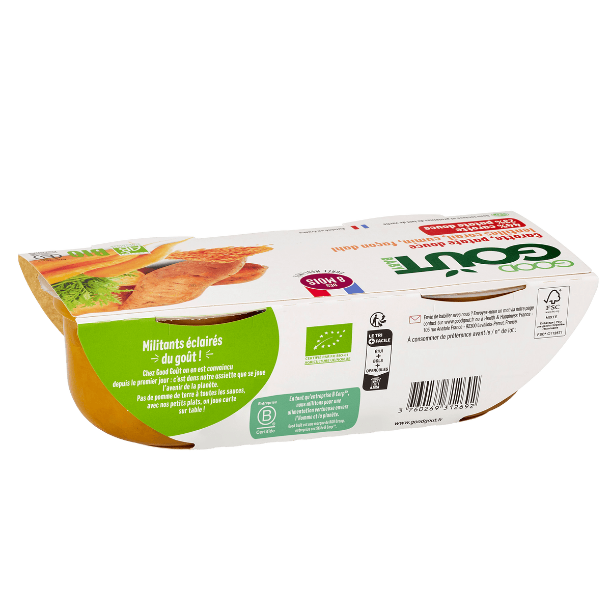 Good Gout Carotte patate douce lentilles corail façon dahl