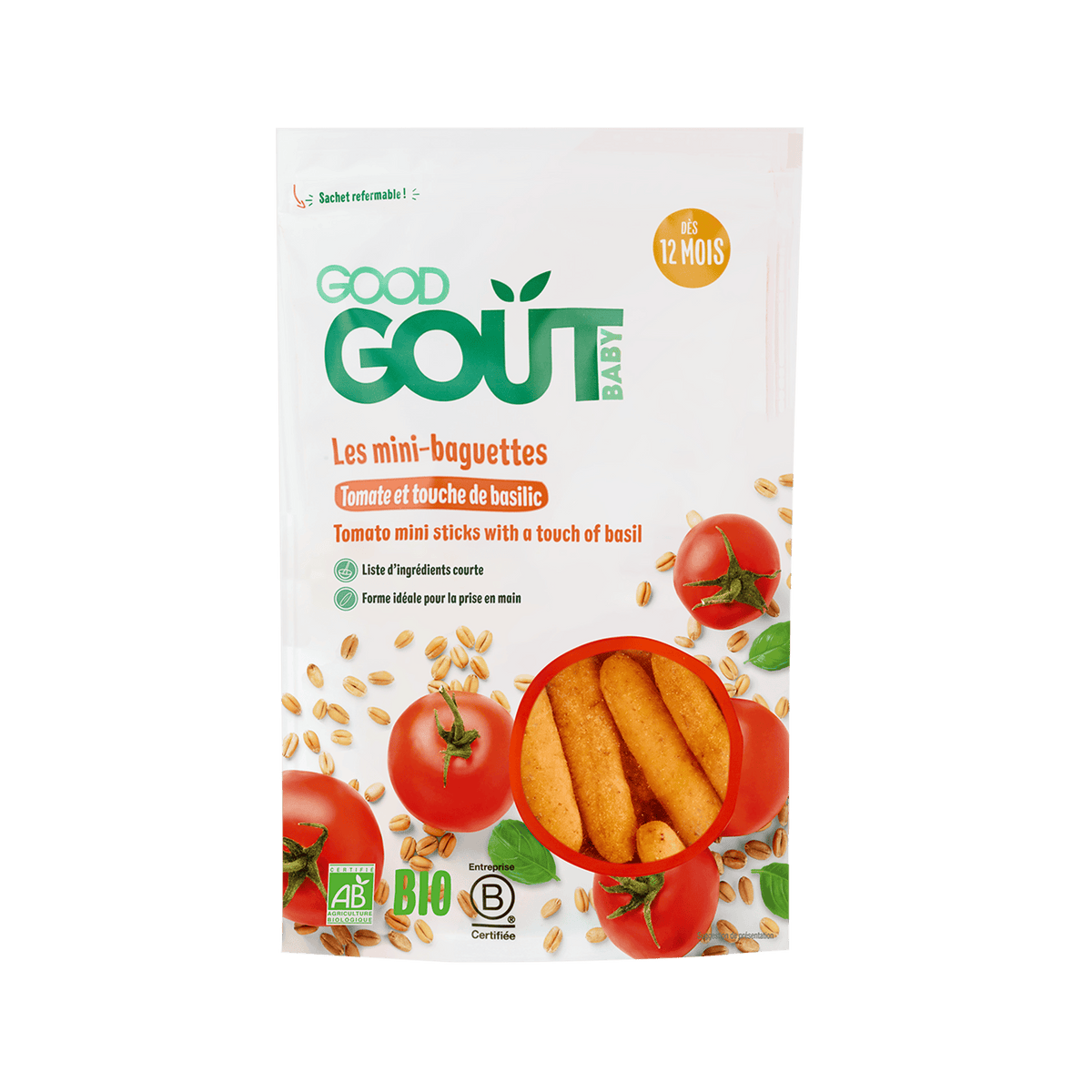 Good Gout Mini-baguettes à la tomate et au basilic