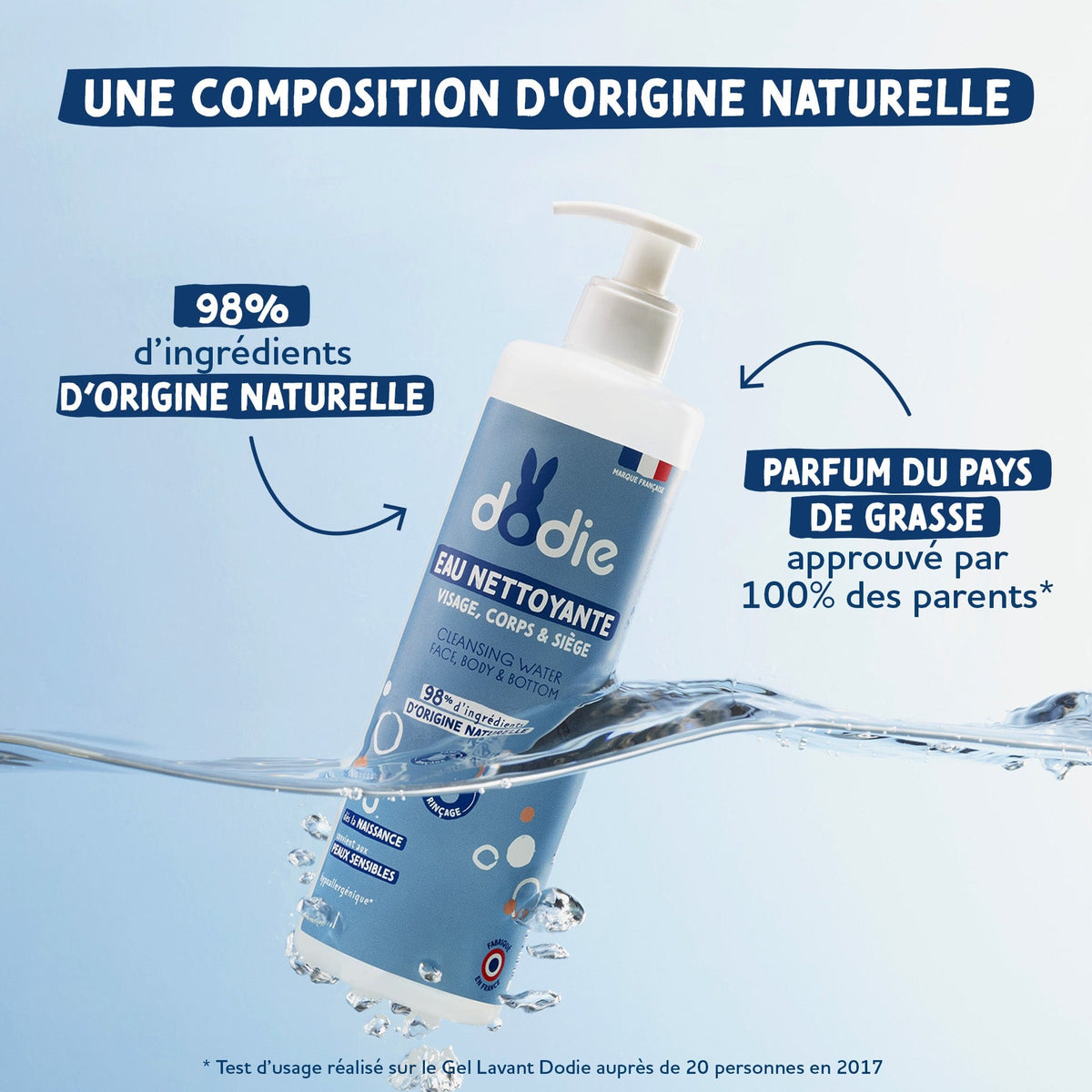 Dodie Eau Nettoyante 3en1