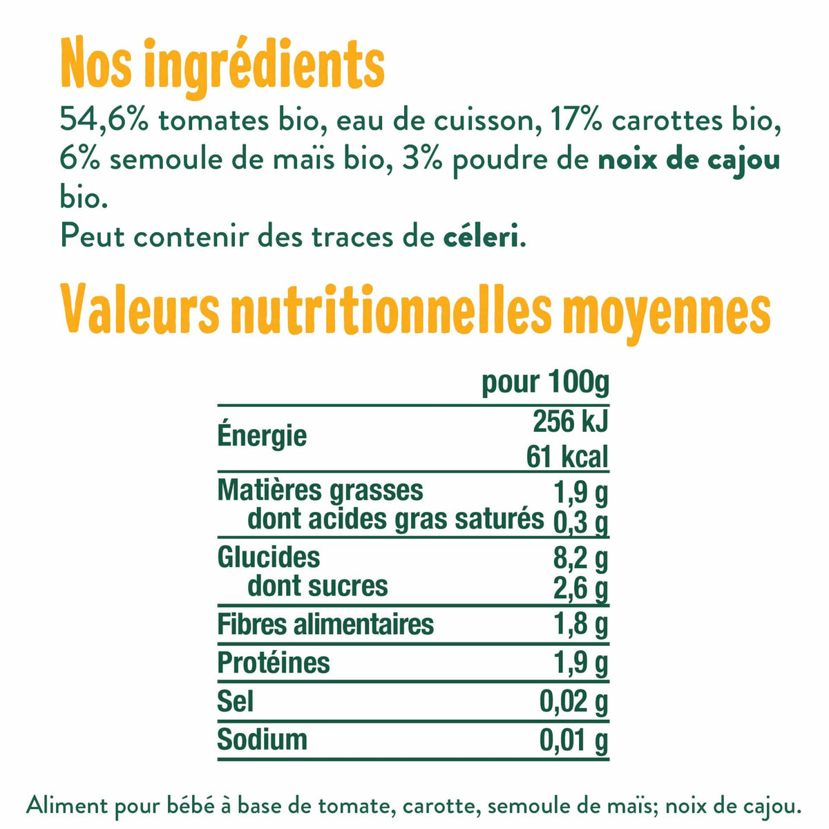 Good Gout Tomates, carottes polenta et noix de cajou