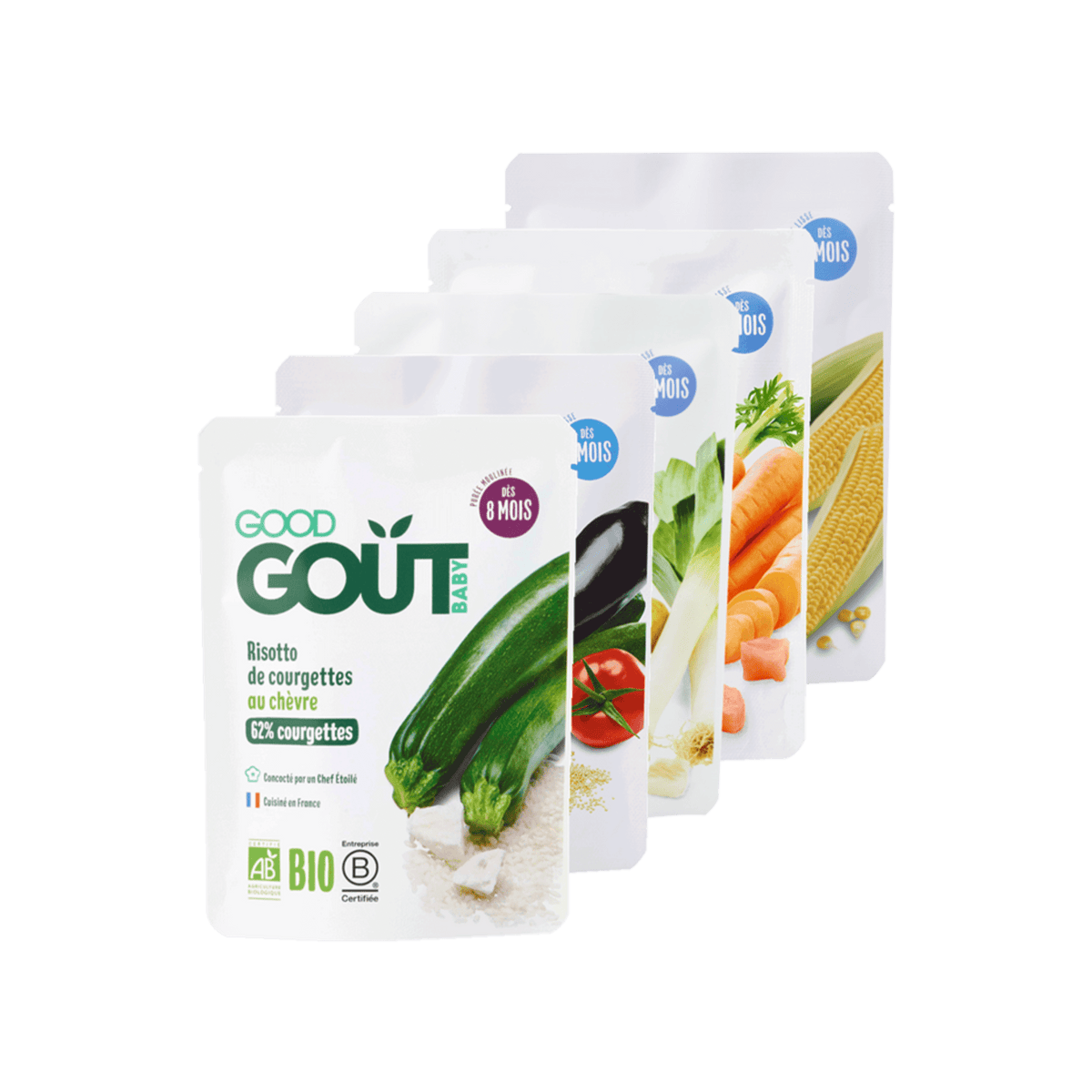 Good Gout Mon pack plats 6 - 8 mois 5x190g