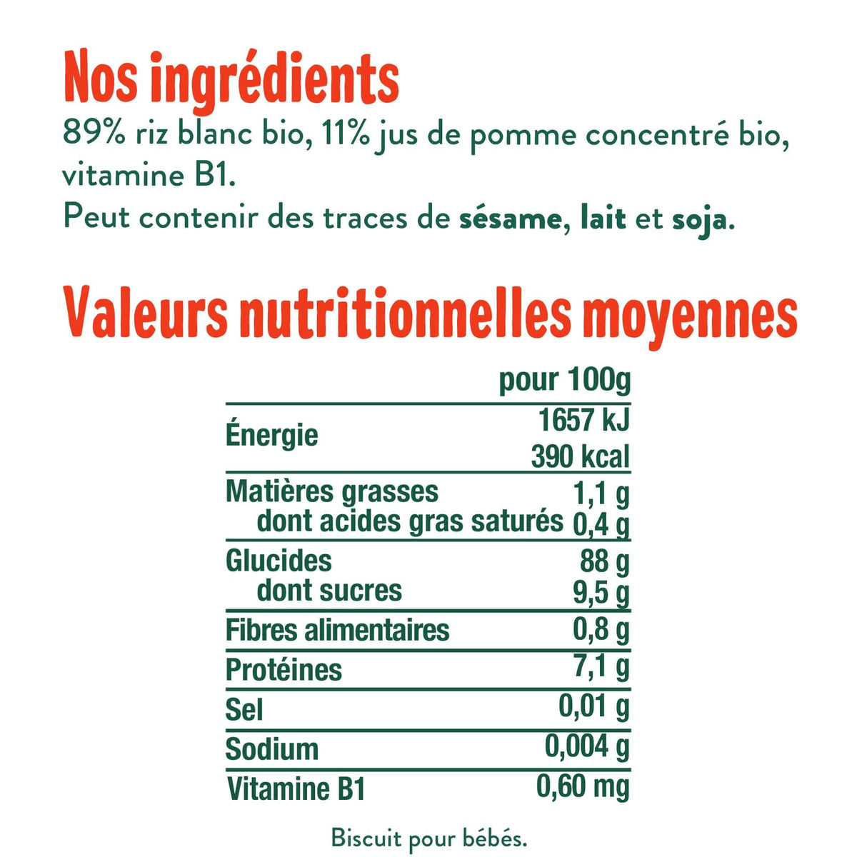Good Gout Mini-galettes de riz à la pomme